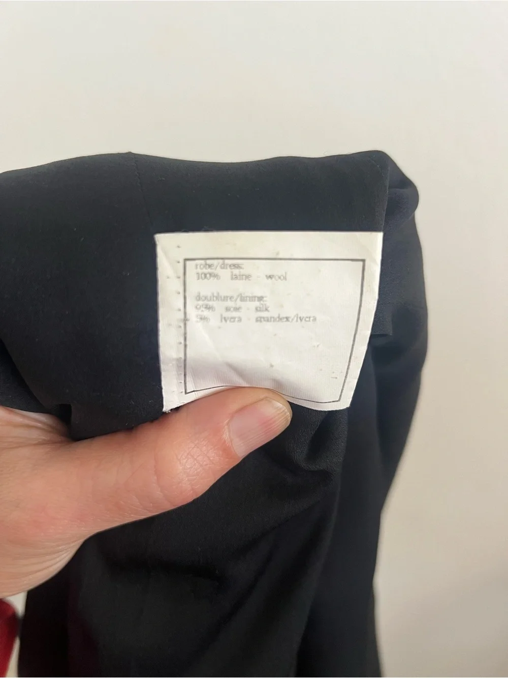 Vintage Chanel Boutique Fall 1996 Black Wool Sheath Dress, FR 34